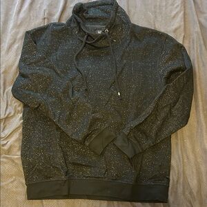 Zara Black cowl neck sweatshirt with Speckles